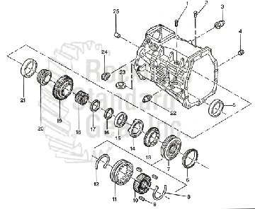 Tremec T-56 C5 Corvette Transmission diagram